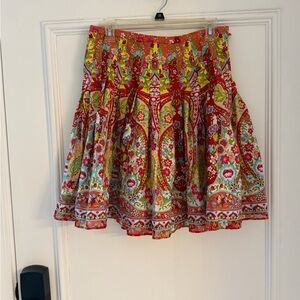 Jones Wear Jeans Floral Multicolor pleated Skirt